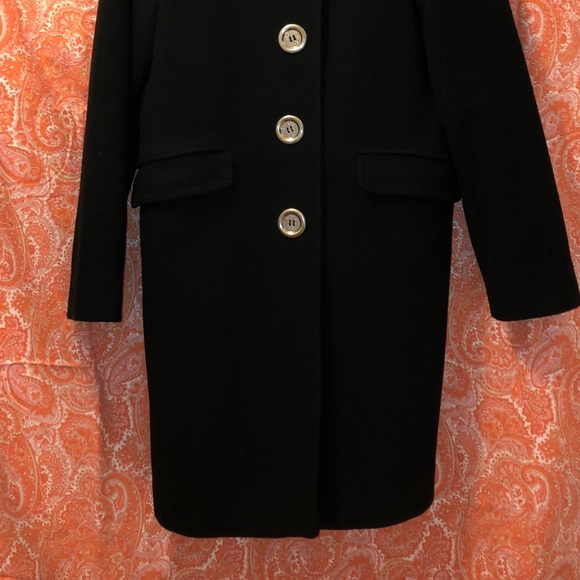 MICHAEL KORS Black Wool Winter Coat - Picture 3 of 5